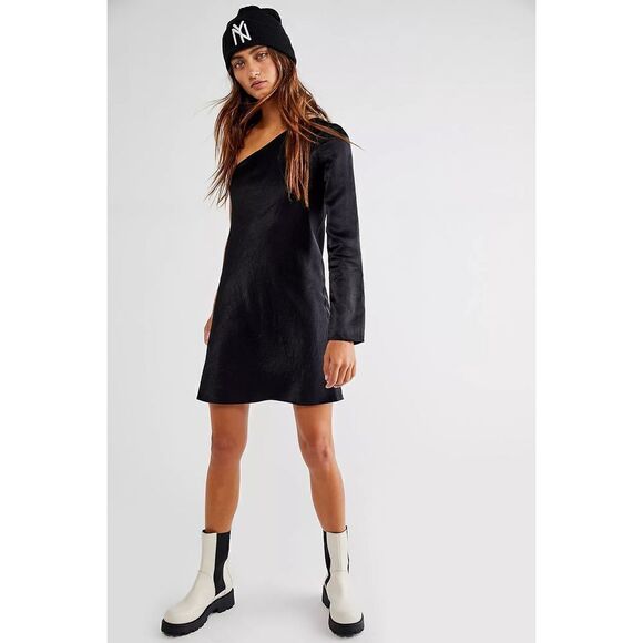 Free People - Running Water One-Shoulder Dress - Picture 1 of 6